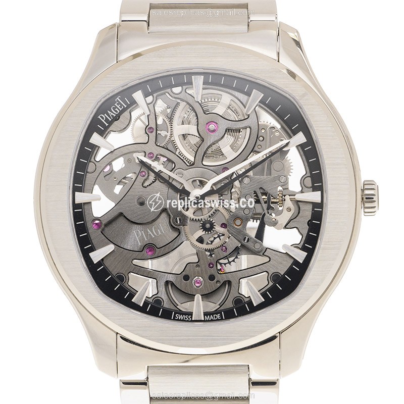 Piaget Polo Automatic - Stainless Steel - Transparent Dial - Silver Clasp