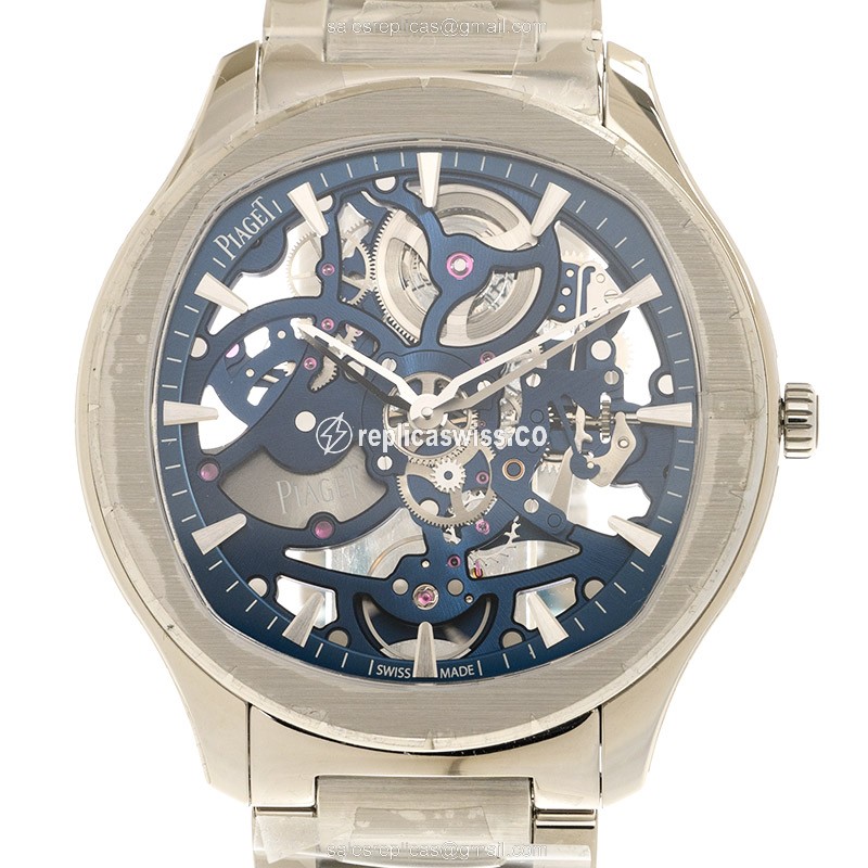 Piaget Polo Automatic - Stainless Steel Case - Transparent Dial - Silver Strap