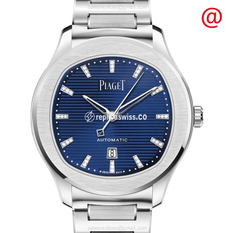 Piaget Polo Replica - Automatic - Blue Dial - Steel Case - Silver Strap