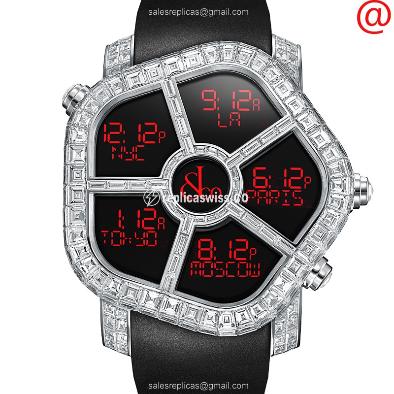 Jacob & Co GH800.30.BD.BD.AHA4D Quartz 18kt White Gold - Sapphire Crystal - Replica Watch - Luxury Replica GHOST Watch