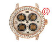 Jacob & Co GMT11RGDC - 18kt Rose Gold - Gold Dial - Sapphire Crystal - 42mm