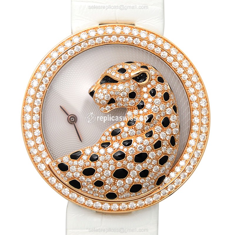 Cartier HPI00762 BESTIAIRE Quartz 18kt Rose Gold & Diamonds