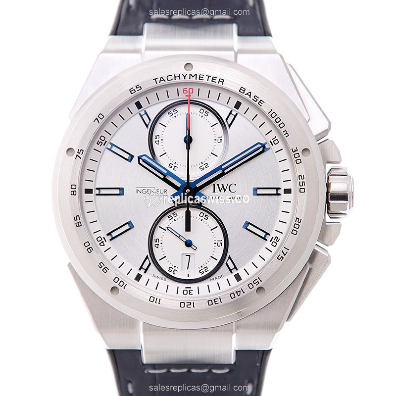 IWC Ingenieur Automatic - Stainless Steel - White Dial - Blue Rubber Strap