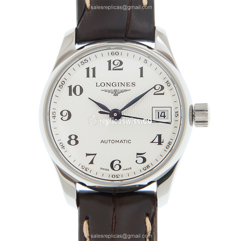 Longines Master Replica | Automatic | Steel | Silver Dial | Brown