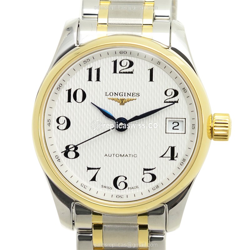 Rolex L2.128.5.78.7 Replica - Automatic - Gold & Steel Case - Silver Dial