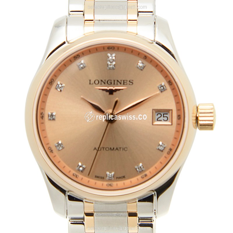 Longines L2.128.5.99.7 Replica - Automatic - Gold-Plated Case - Gold Dial