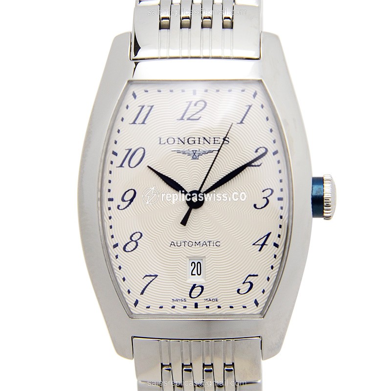 Longines EVIDENZA Replica - Automatic - Silver Steel Case - Silver Dial - Luxury Replica EVIDENZA Watch