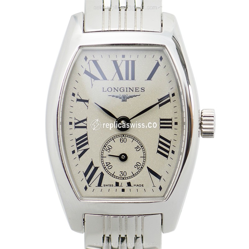 Longines EVIDENZA Quartz - Silver Steel Case, Silver Dial, Clasp - Steel Strap - Luxury Replica EVIDENZA Watch