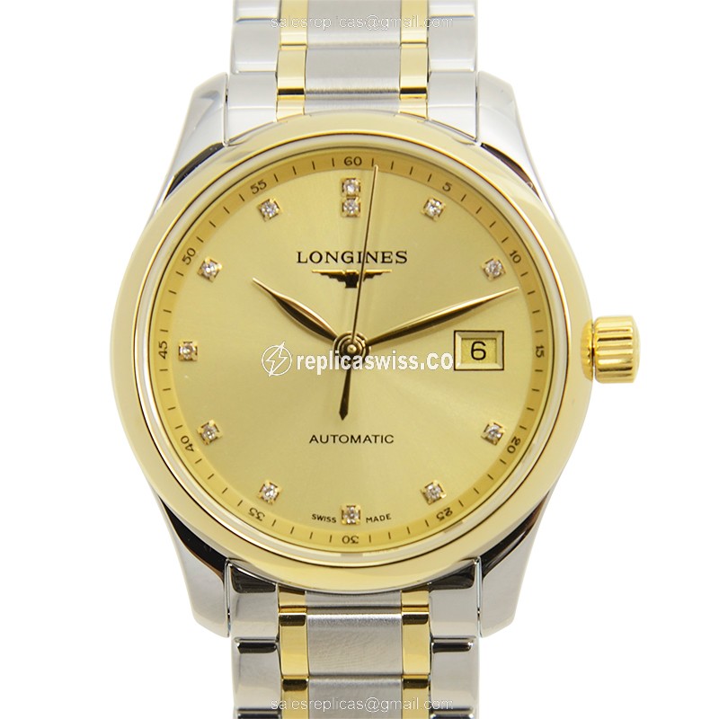 Longines L2.257.5.37.7 Replica - Automatic - Gold & Steel Case - Silver Clasp - Luxury  Watch