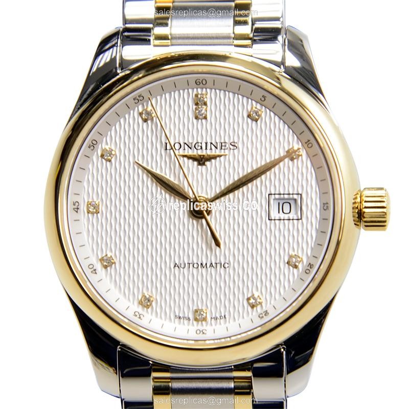 Longines L2.257.5.77.7 Replica - Automatic - 18kt Gold/Steel Case - White Dial