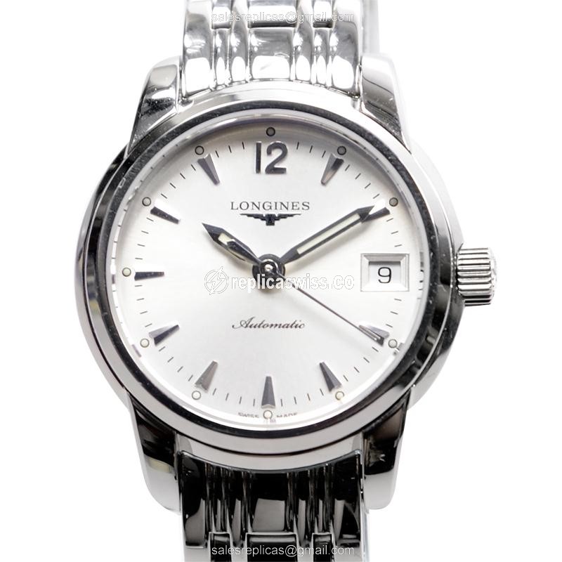 Longines Saint Imier Replica - Automatic - Stainless Steel - White Dial | Silver Clasp