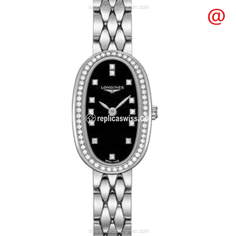 Rolex Symphonette Replica - Automatic - Steel Case - Black Dial | Silver Clasp