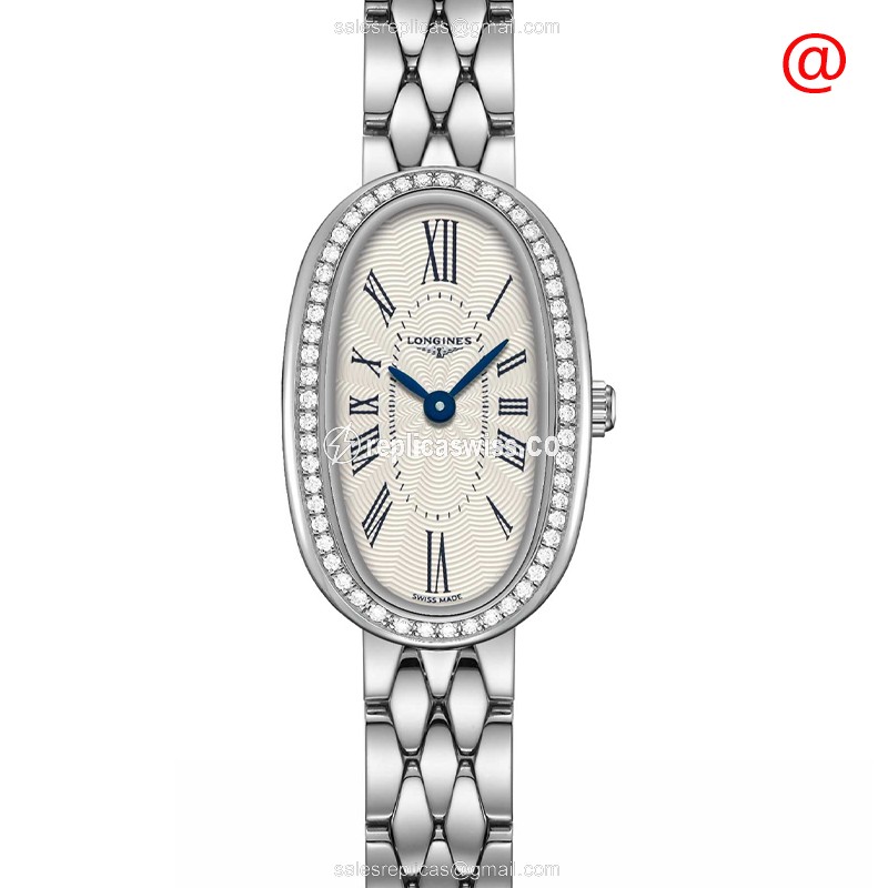 Longines Symphonette Replica - Automatic - Silver Case, Diamond - Silver Dial