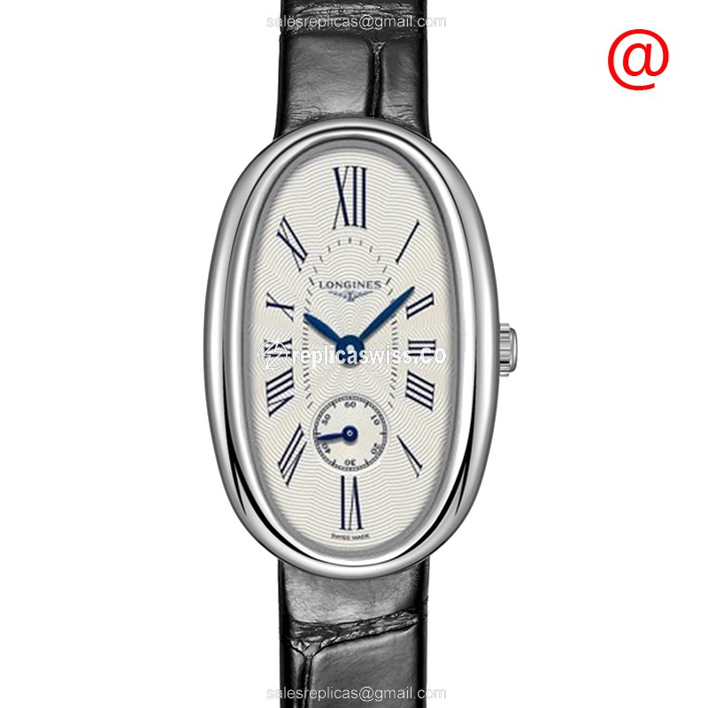 Longines Symphonette Replica - Quartz - Silver Dial - Buckle Clasp - Black Alligator Strap - Luxury Replica SYMPHONETTE Watch