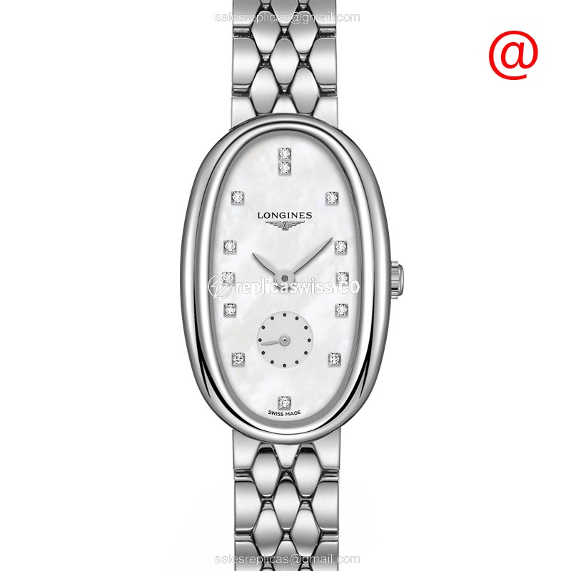 Longines Symphonette Replica - Quartz - Steel Case, White Dial - Silver Steel Clasp - Luxury Replica SYMPHONETTE Watch