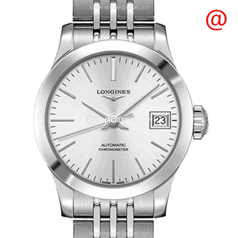 Rolex Oyster Perpetual Replica - Automatic - Silver Case, Black Dial - Steel Band - Luxury Replica RECORD Watch