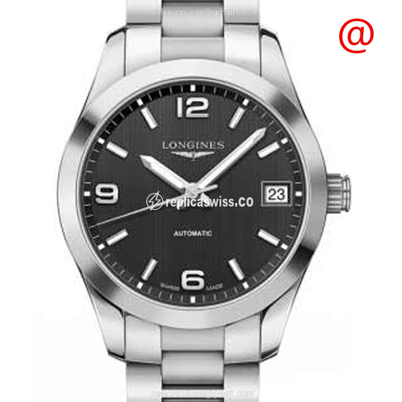 Longines Conquest Replica - Automatic - Steel - Black Dial - Luxury Replica CONQUEST Watch