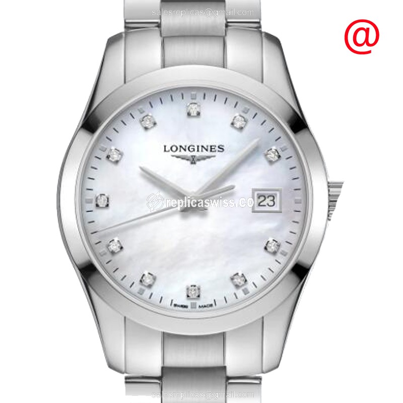 Longines CONQUEST Classic Quartz - White Dial on Steel Band - Luxury Replica CONQUEST CLASSIC Watch