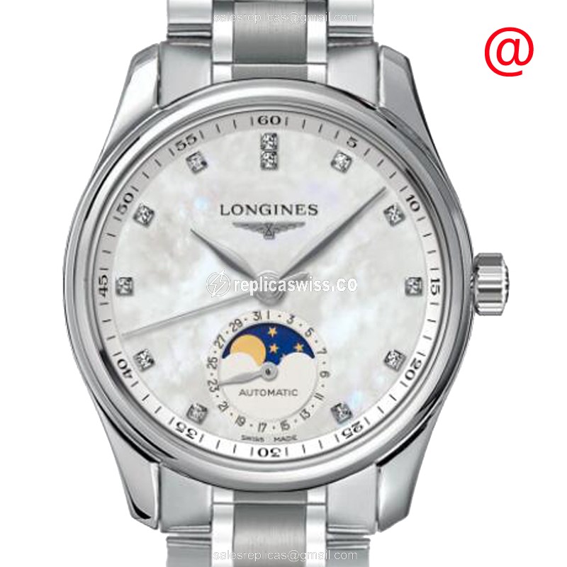 Longines L2.409.4.87.6 Replica - Automatic - Steel Case - White Dial, Silver Clasp & Steel Strap - Luxury Replica MASTER Watch