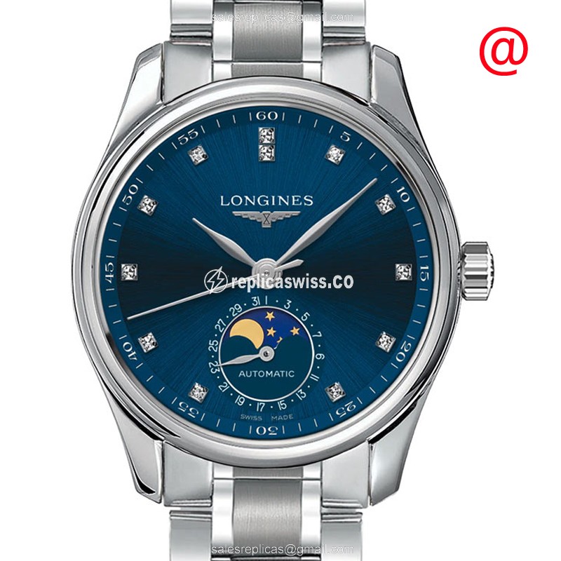 Longines L2.409.4.97.6 Replica - Automatic - Blue Dial - Steel Case, Silver Clasp