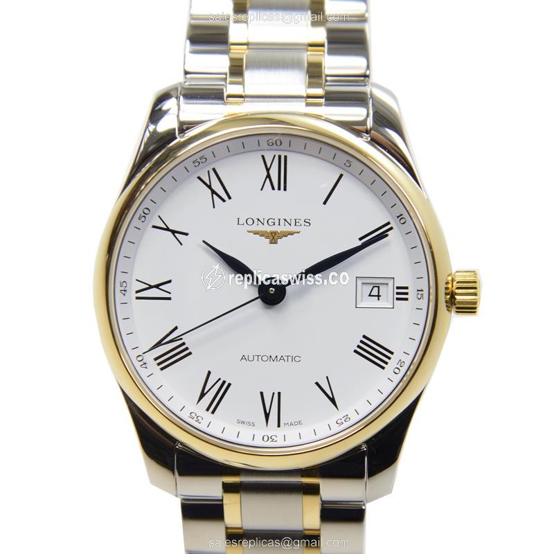Longines L2.518.5.11.7 Replica - Automatic - Gold & Steel Case - White Dial
