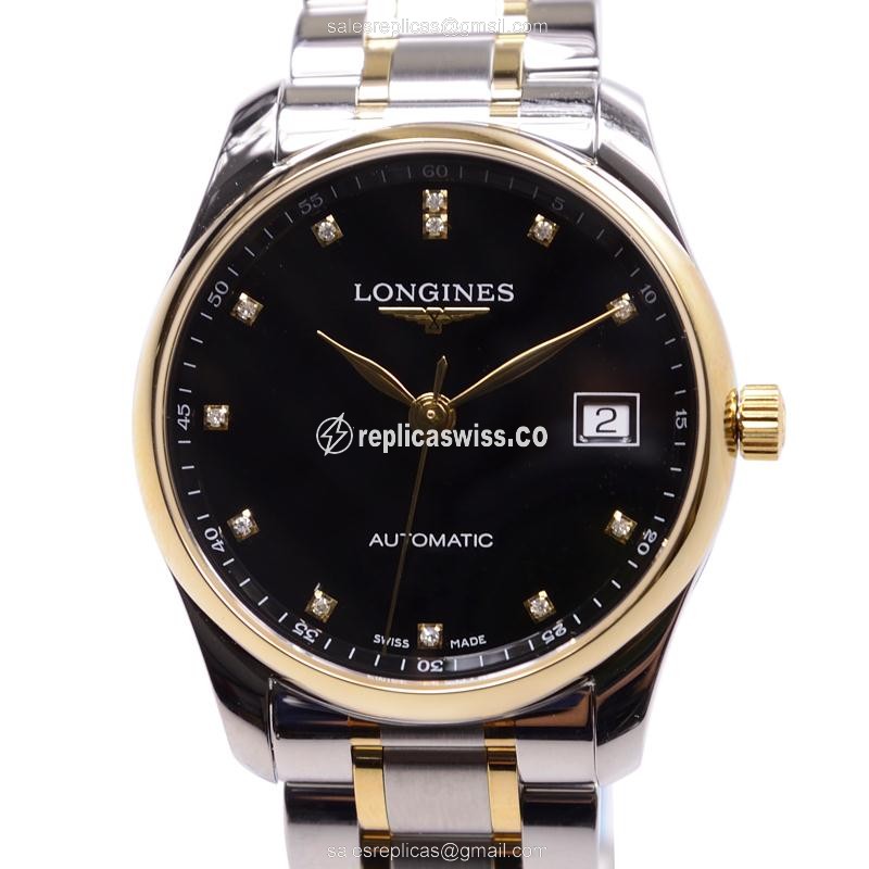Longines L2.518.5.57.7 Replica | Automatic PVD Gold - Black Dial
