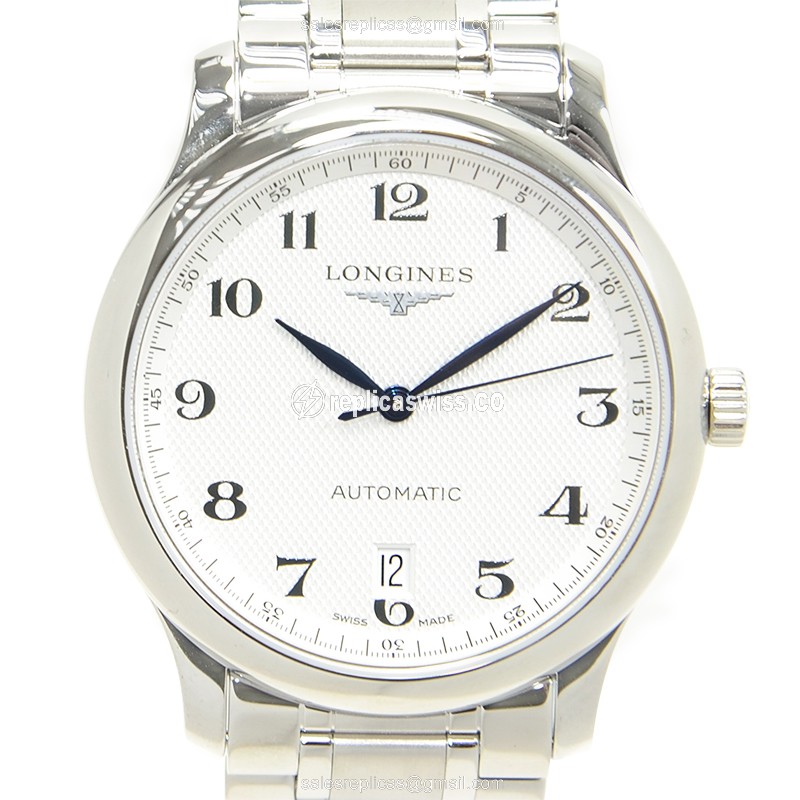 Longines L2.628.4.78.6 Replica | Automatic | Steel | White Dial | Silver Clasp - Luxury Replica MASTER Watch