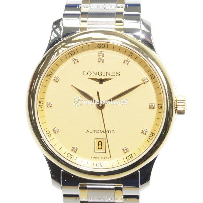 Longines L2.628.5.37.7 Replica | Automatic | Gold-Steel Case | Silver Clasp