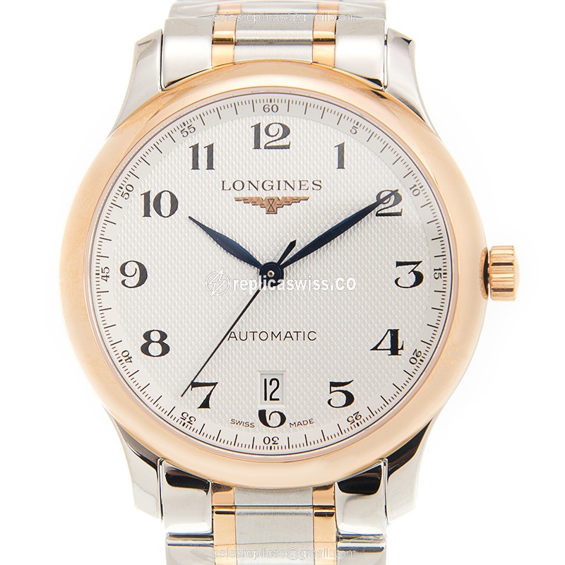 Longines L2.628.5.79.7 Replica - Automatic - Rose Gold & Steel - White Dial