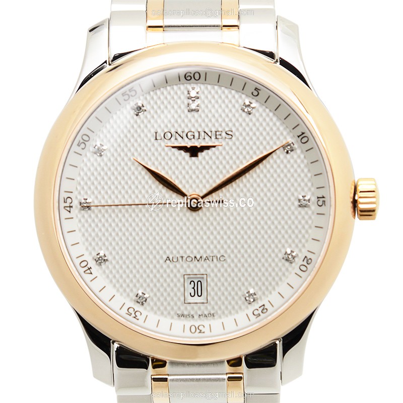 Longines L2.628.5.97.7 Replica - Automatic - 18kt Rose Gold & Steel Case - Silver Dial - Luxury  Watch