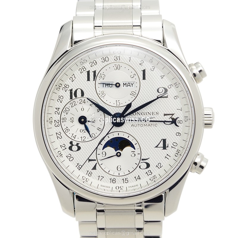 Longines L2.673.4.78.6 Replica - Automatic - Silver Dial - Steel Case, Clasp - Luxury Replica MASTER Watch