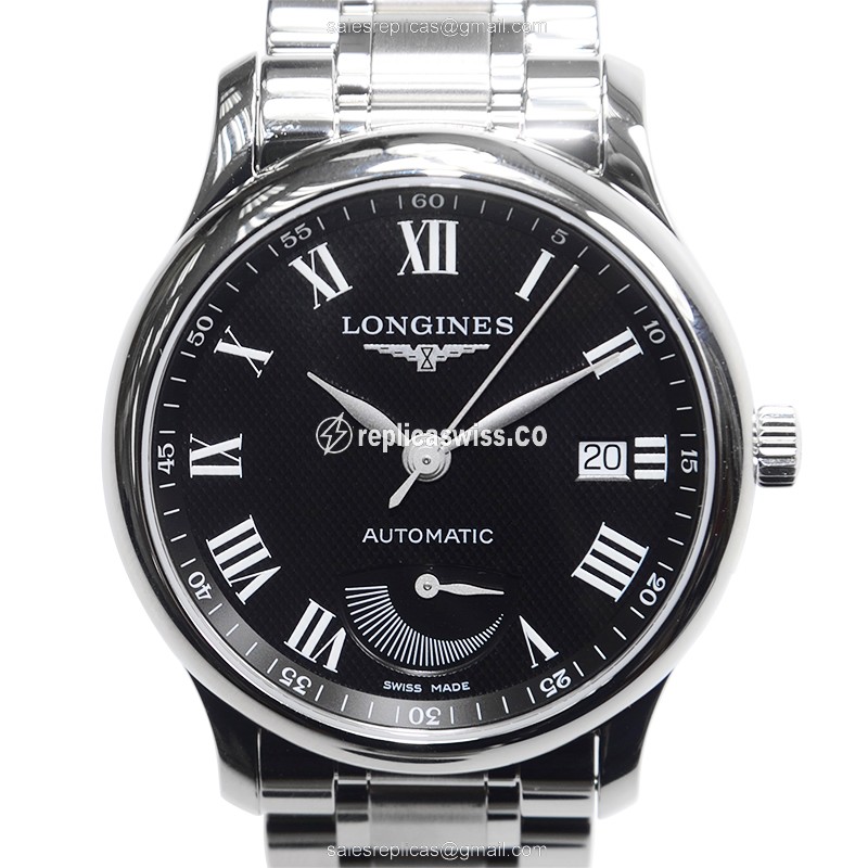 Longines L2.708.4.51.6 Replica - Automatic - Steel Case - Black Dial, Silver Clasp - Luxury  Watch