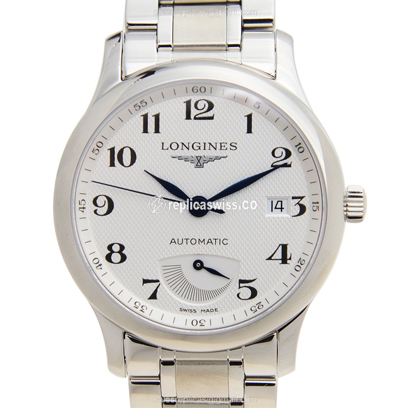Longines L2.708.4.78.6 Replica - Automatic - Stainless Steel Case - White Dial - Luxury Replica MASTER Watch