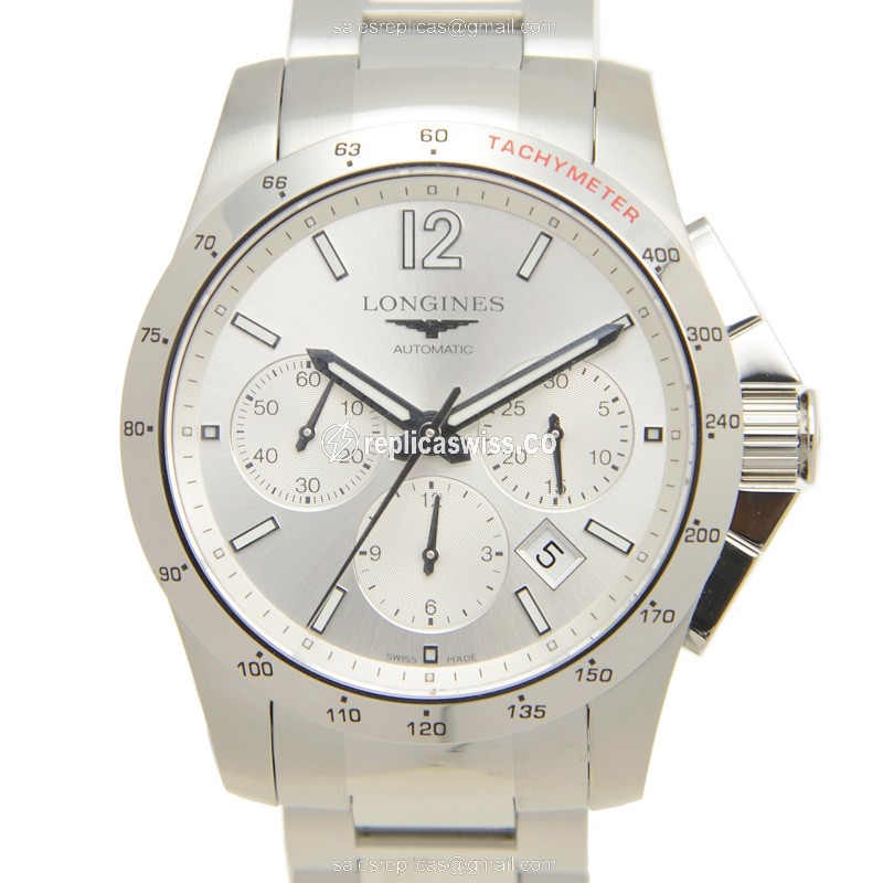 Longines Conquest Replica | Automatic | Steel Case | Silver Dial