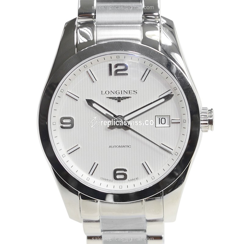 Longines CONQUEST CLASSIC Replica - Automatic - Silver Dial - Steel Case & Band - Luxury Replica CONQUEST CLASSIC Watch
