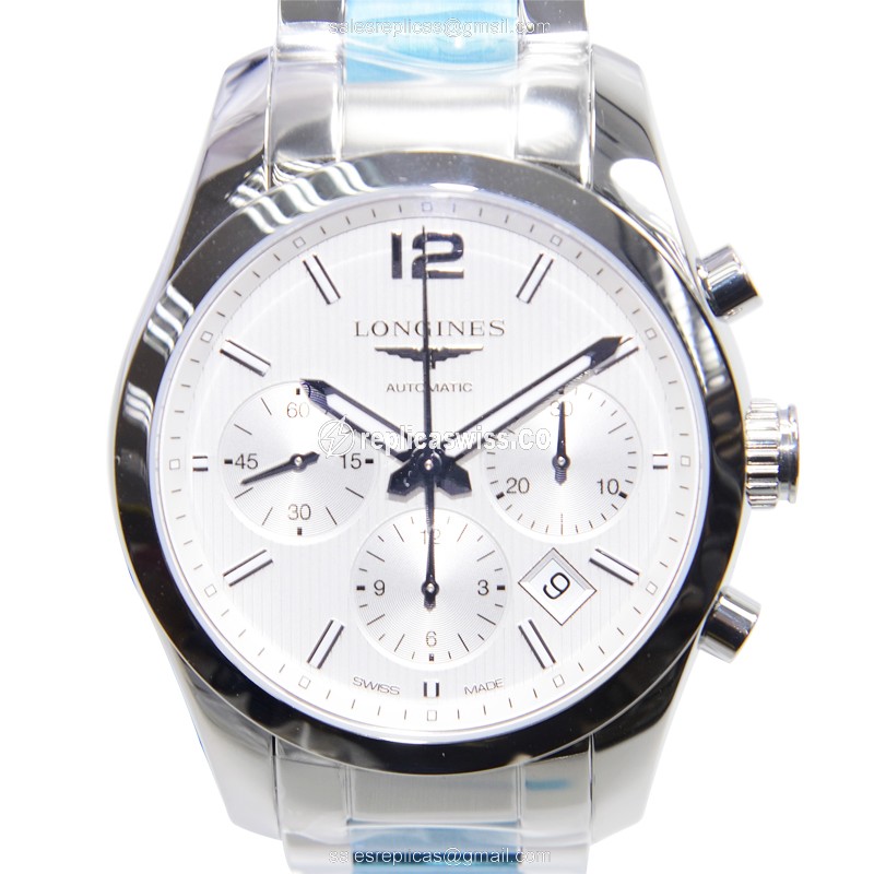 Longines CONQUEST CLASSIC Replica - Automatic - Steel Case - Silver Dial - Luxury Replica CONQUEST CLASSIC Watch