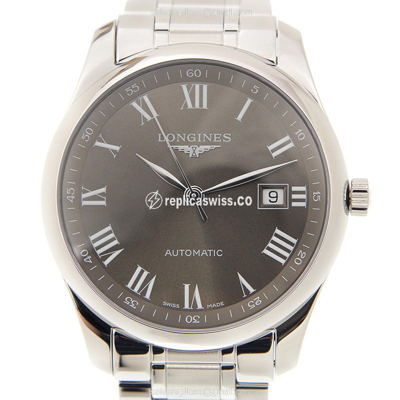 Longines Master Replica - Automatic - Steel - Brown Dial