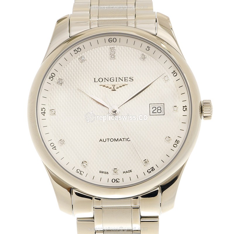 Longines L2.893.4.77.6 Replica - Automatic - Stainless Steel Case - Silver Dial - Luxury Replica MASTER Watch
