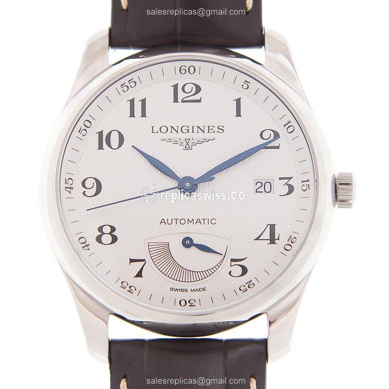 Rolex L2.908.4.78.3 Replica | Automatic | Silver Dial, Brown Alligator Strap