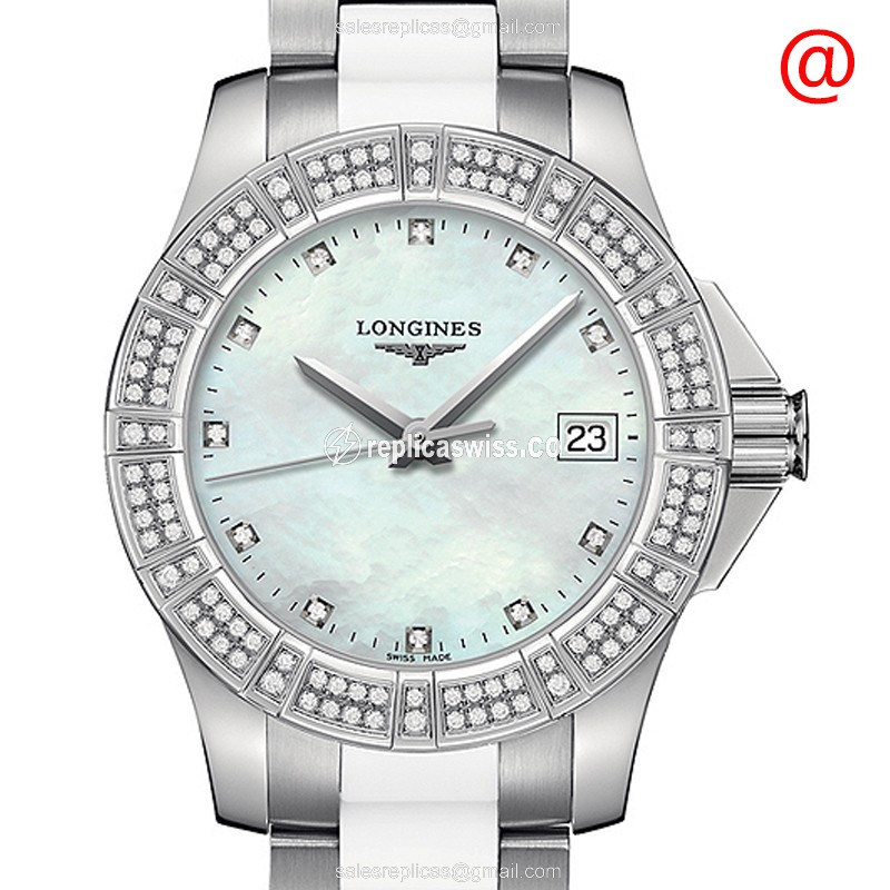 Longines Conquest Quartz Replica - White Dial - Steel Case & Band - Luxury Replica CONQUEST Watch