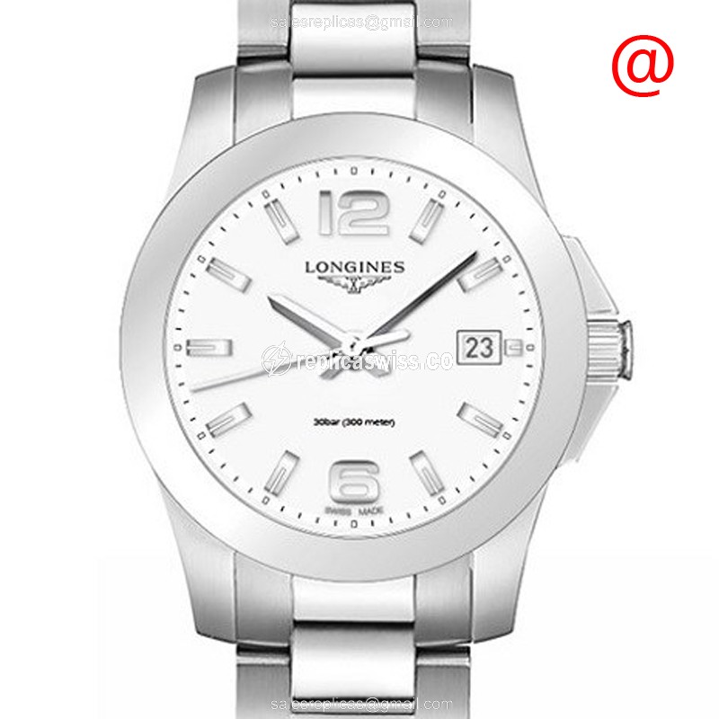 Longines L3.377.4.16.6 Replica - Quartz - Steel Case, Silver Dial - Steel Strap - Luxury Longines Watch