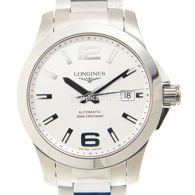 Longines CONQUEST Replica - Automatic - Silver Dial - Steel Case - Luxury Replica CONQUEST Watch