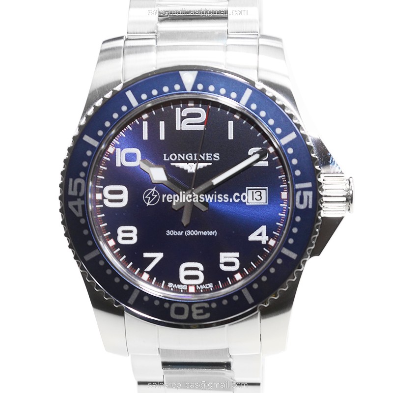 Longines CONQUEST Quartz - Blue Dial - Steel Case - Silver Strap - Sapphire Crystal