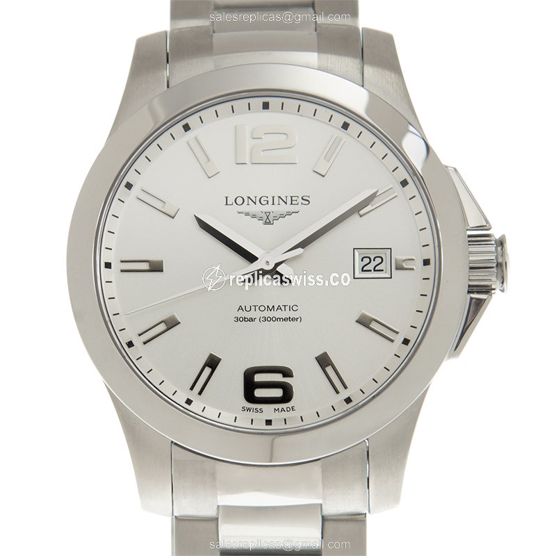 Longines Conquest Watch Replica - Auto - Steel - Silver Dial - Luxury Replica CONQUEST Watch