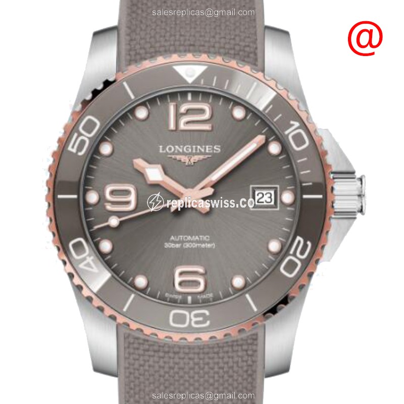 Longines Conquest Replica - Automatic - Steel Case - Gray Dial on Canvas Strap