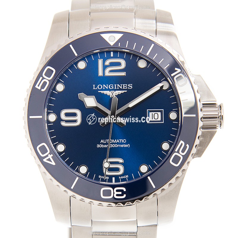 Longines CONQUEST Replica - Automatic - Steel Case - Blue Dial - Silver Clasp - Luxury  Watch