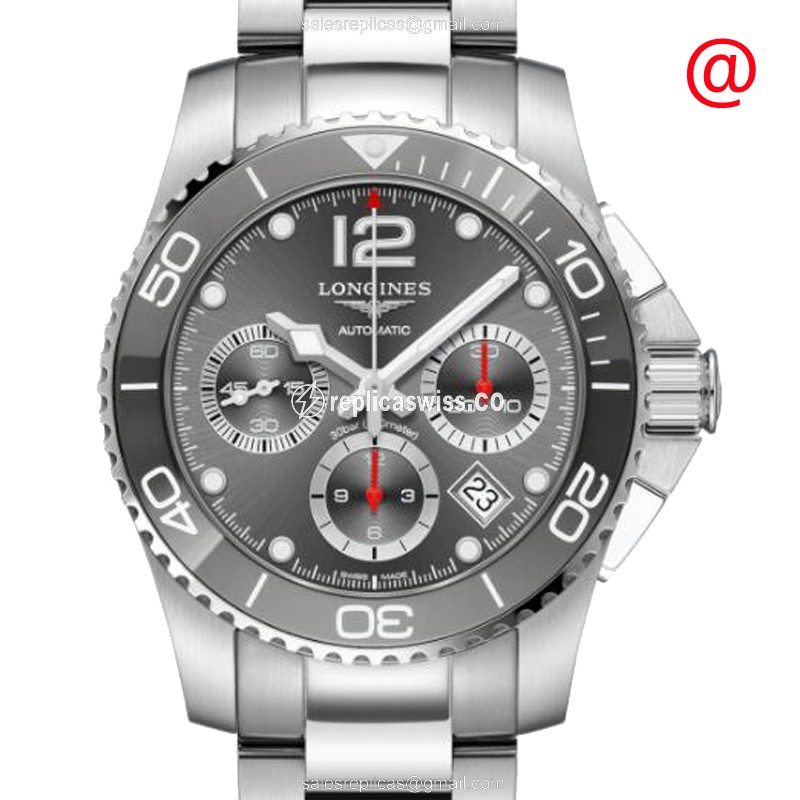 Longines Conquest Replica - Automatic - Stainless Steel Case - Gray Dial - Silver Clasp