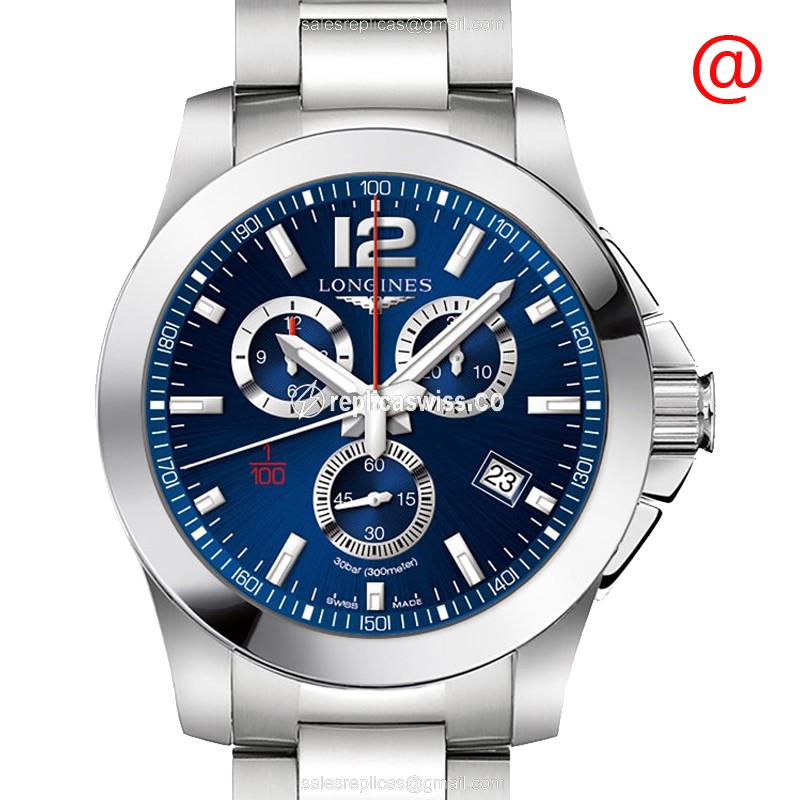 Longines CONQUEST Replica - Automatic - Blue Dial - Silver Steel Case - Luxury Replica CONQUEST Watch