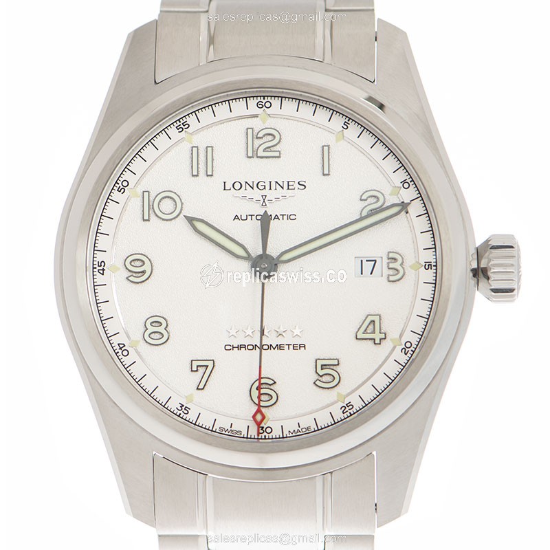 Longines L3.811.4.73.6 Spirit - Stainless Steel - Automatic - Silver Dial on Steel Strap - Luxury Replica SPIRIT Watch
