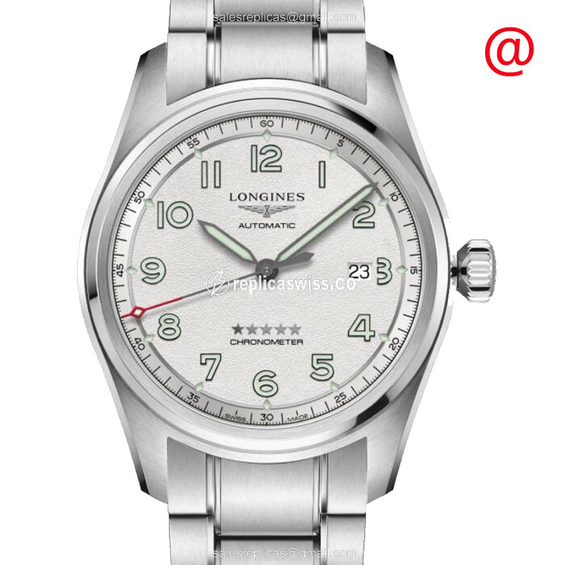 Longines Spirit Replica - Stainless Steel - Automatic - Silver Dial, Steel Strap - Luxury Replica SPIRIT Watch